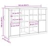 vidaXL Aparador LED Madeira antiga 163 x 37 x 100 cm
