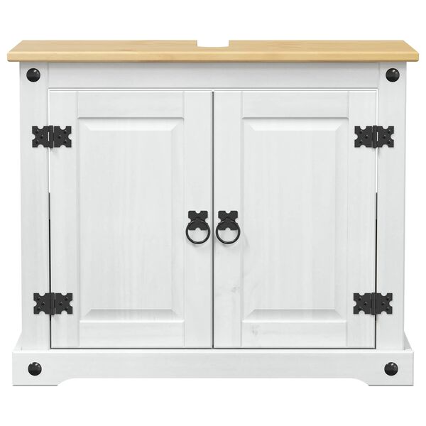 vidaXL Arm&aacute;rio de lava-lou&ccedil;a com prateleira Branco 73 x 33 x 60 cm