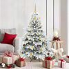 vidaXL &Aacute;rvore de Natal Artificial com 150 LEDs Branco 150 cm PE e PVC