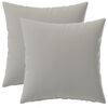 vidaXL Capa almofada 2 pcs HEERLEN Cinzento 40 x 40 cm Poli&eacute;ster