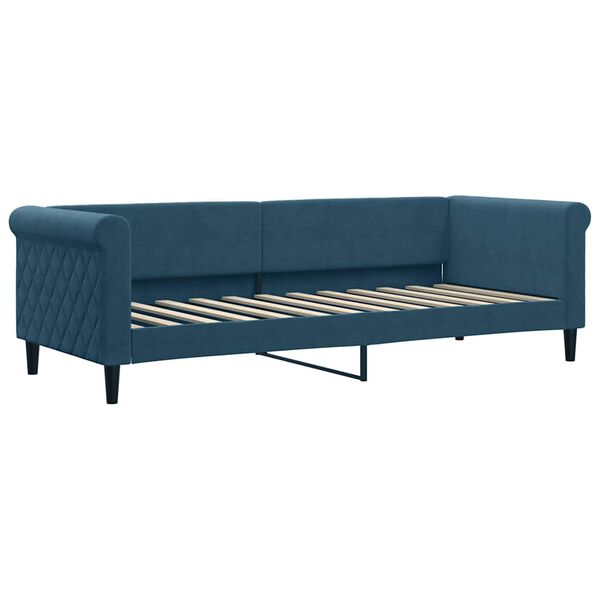 vidaXL Sof&aacute;-cama com colch&atilde;o 80x200 cm veludo azul
