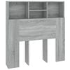 vidaXL Arm&aacute;rio de cabeceira 100x19x103,5 cm sonoma cinzento