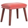 vidaXL Apoio de p&eacute;s 45x29,5x35 cm veludo rosa