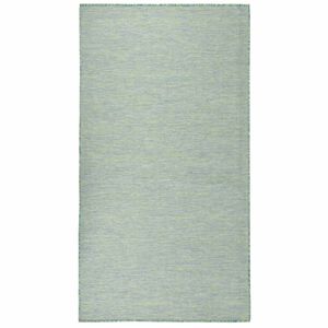 vidaXL Tapete de tecido plano para exterior 80x150 cm turquesa