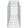 vidaXL Cestos gabião arqueados 10pcs 200x50x80/100cm ferro galvanizado