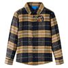 Camisa de xadrez para crian&ccedil;a amarelo e preto 104