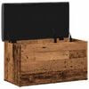 vidaXL Banco de arruma&ccedil;&atilde;o 82x42x45 cm derivados madeira madeira velha