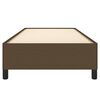 vidaXL Estrutura de cama sem colch&atilde;o 80x200 cm tecido castanho-escuro