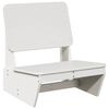 vidaXL Cadeira de jardim 60x64x70,5 cm madeira de pinho maci&ccedil;a branco