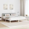 vidaXL Estrutura da cama Branco e cinza claro 180 x 200 cm