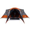 vidaXL Tenda familiar tipi para 8 pessoas impermeável cinza/laranja