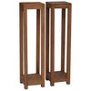vidaXL Suporte para Plantas 2 unid. Natural 25 x 25 x 100 cm