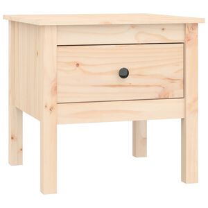 vidaXL Mesa de apoio 50x50x49 cm pinho maci&ccedil;o