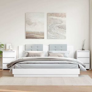 vidaXL Mesas de cabeceira 2 pcs 40x35x62,5 cm derivados madeira branco