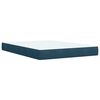 vidaXL Cama boxspring com colch&atilde;o 140x190 cm veludo azul