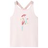 vidaXL T-shirt de al&ccedil;as para crian&ccedil;a rosa suave 116