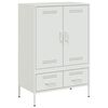vidaXL M&oacute;vel alto 68x39x101,5 cm a&ccedil;o branco