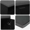 vidaXL Banco de Hall com almofada Carvalho Preto 60 x 38 x 46 cm
