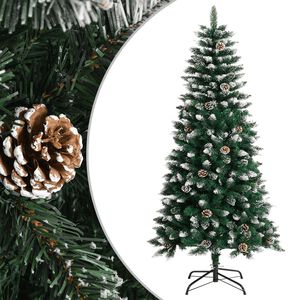 vidaXL &Aacute;rvore de Natal artificial com suporte 120 cm PVC verde