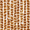 vidaXL Cortina anti-insetos 56x200 cm chenille ocre e branco