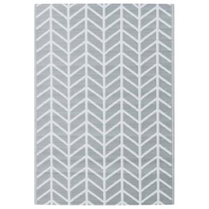 vidaXL Tapete de exterior 160x230 cm ARAKIL PP cinzento