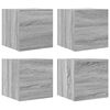 vidaXL M&oacute;veis de TV de parede 4 pcs 30,5x30x30 cm cinzento sonoma