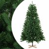 vidaXL &Aacute;rvore de Natal Artificial 120 cm PVC e madeira de pinho maci&ccedil;a