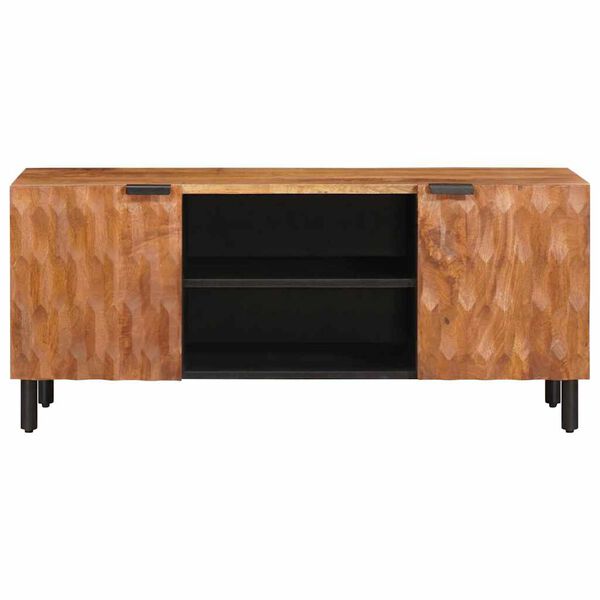 vidaXL Gabinete para TV Acabamento em Ac&aacute;cia Marrom 105 x 33 x 46 cm