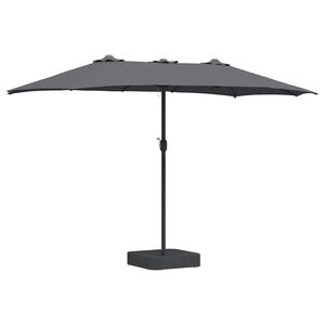 vidaXL Guarda-sol de Jardim 385 x 209 x 244 cm Poli&eacute;ster e A&ccedil;o