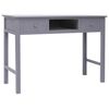 vidaXL Secret&aacute;ria 108x45x76 cm madeira de paulownia maci&ccedil;a cinzento
