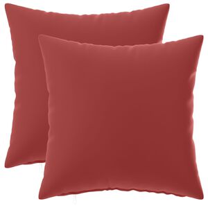 vidaXL Capa almofada 2 pcs HEERLEN Vinho Vermelho 30 x 30 cm Poli&eacute;ster
