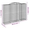 vidaXL Cestos gabi&atilde;o arqueados 30 pcs 300x50x200/220 ferro galvanizado