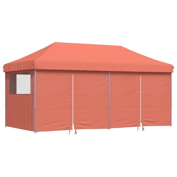 vidaXL Tenda de Festa Terracota 292 x 580 x 315 cm Tecido Oxford
