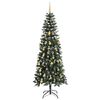 vidaXL &Aacute;rvore de Natal Artificial Verde 210 cm PVC, Pl&aacute;stico e A&ccedil;o