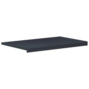 vidaXL Soleira de Janela Antracite com veios de madeira PVC