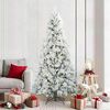 vidaXL &Aacute;rvore de Natal Articulada Artificial Branco 210 cm PE e PVC