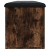 vidaXL Banco arruma&ccedil;&atilde;o 102x42x45 cm derivados madeira carvalho fumado