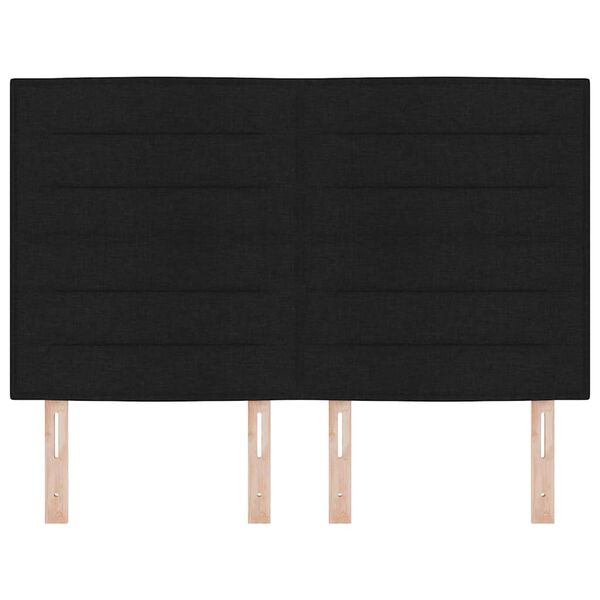 vidaXL Cabeceira Preto 160 cm tecido