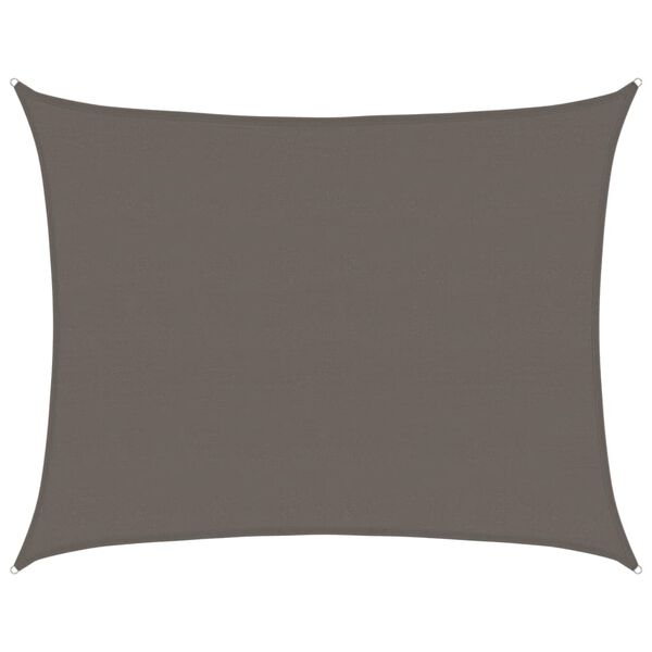 vidaXL Para-sol estilo vela 160 g/m&sup2; 6x8 m PEAD antracite