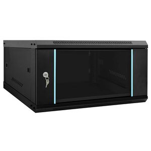 vidaXL Arm&aacute;rio de Rede com armazenamento Preto 60 x 60 x 35 cm A&ccedil;o