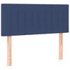 vidaXL Cama box spring c/ colch&atilde;o e LED 120x200 cm tecido azul