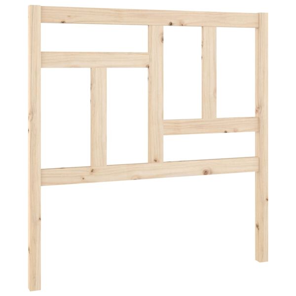 vidaXL Cabeceira de cama 80,5x4x100cm madeira de pinho maci&ccedil;a