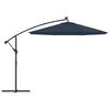 vidaXL Tecido de substitui&ccedil;&atilde;o p/ guarda-sol cantilever 350 cm azul
