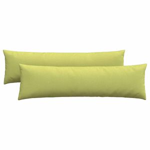 vidaXL Travesseiros de Sof&aacute; 2 pcs Verde Claro 145 x 40 cm tecido