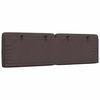 vidaXL Almofad&atilde;o de cabeceira 160 cm tecido castanho-escuro