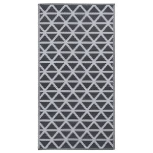 vidaXL Tapete de exterior 160x230 cm ARAKIL PP preto