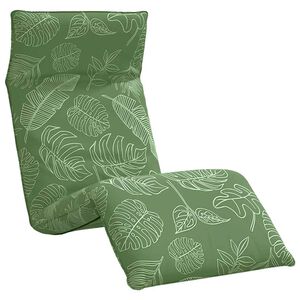 vidaXL Espregui&ccedil;adeira dobr&aacute;vel 175x54x8,5 cm Padr&atilde;o de folhas