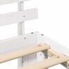 vidaXL Estrutura da Cama Branco 90 x 190 cm Madeira de Pinheiro Sólida
