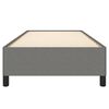 vidaXL Estrutura de cama sem colch&atilde;o 90x200 cm tecido cinzento-escuro