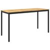 vidaXL Mesa de Bar de Jardim NAARDEN Branco lavado e preto